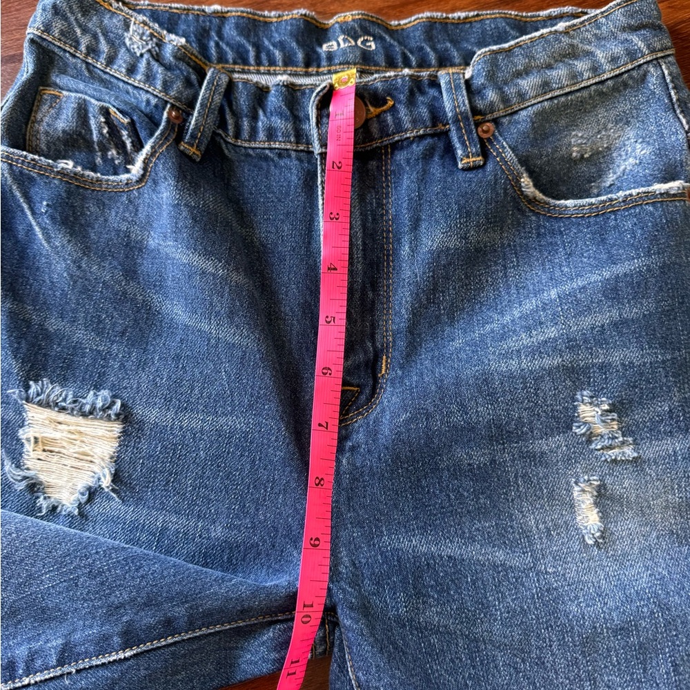 BDG Urban Outfitters High Rise Ankle Kicker Distressed Blue Jeans Size 24 - Picture 13 of 16